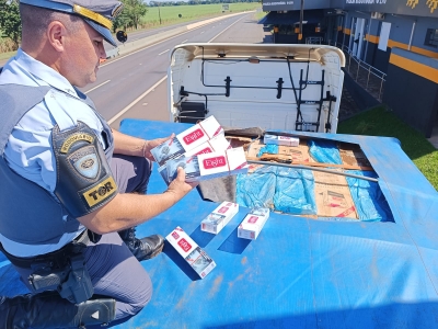 Estrangeiro é preso com carga de cigarros contrabandeados em Ipaussu 