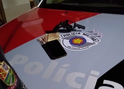 Acusado de participação em roubo é preso com arma e drogas em Ourinhos 