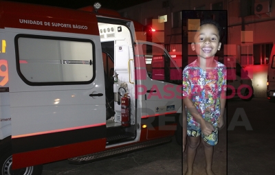 Menino de 5 anos fica em estado grave após ser atropelado em Canitar 