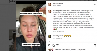 Influencer tem perfil do Instagram hackeado e bandidos fazem vítimas em Ourinhos 