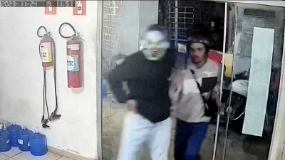 Bandidos armados roubam distribuidora de gás em Ourinhos; VÍDEO