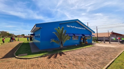 Prefeitura de Salto Grande revitaliza escola 