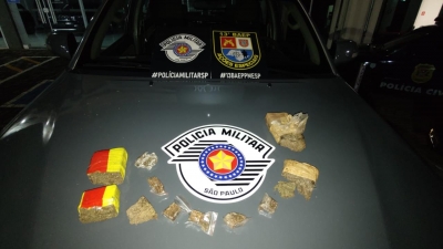 Batalhão de Ações Especiais da Polícia Militar apreende 13 porções de maconha escondidas em área verde em Ourinhos 