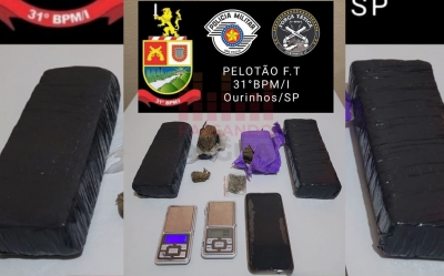 Jovem é preso por tráfico de drogas no Jardim Matilde em Ourinhos após denúncia