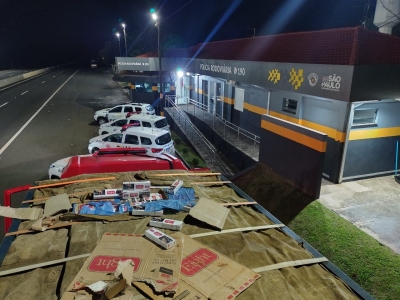 Contrabando de cigarros é interceptado em Ourinhos