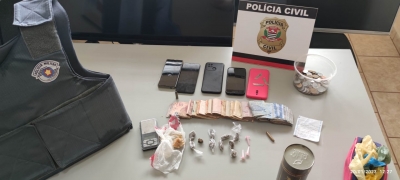 Homem é preso com drogas e objetos furtados da APAE de Salto Grande são recuperados
