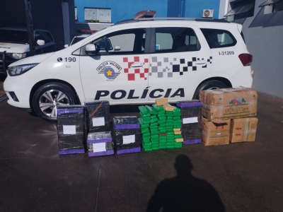 Polícia Militar apreende grande quantidade de maconha em área de mata no Distrito Industrial de Santa Cruz do Pardo