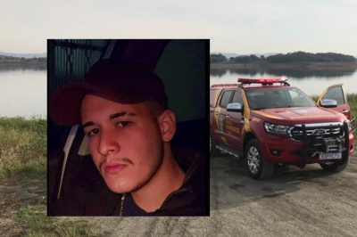Bombeiros realizam buscas por jovem que desapareceu em represa no norte do Paraná 