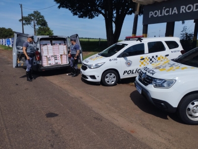 Polícia Rodoviária prende indivíduo por contrabando de cigarros em Santa Cruz do Rio Pardo
