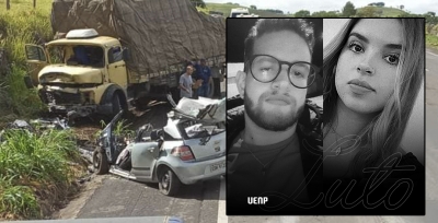 Casal de universitários morre em acidente na BR-153 no norte do Paraná 