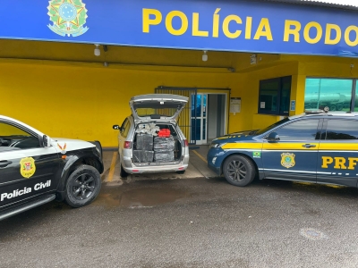 Polícia Civil e Rodoviária Federal fazem grande apreensão de drogas e dois são presos na BR-153 em Ourinhos 