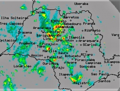 Defesa Civil emite alerta de tempestade severa para região centro-oeste do estado de São Paulo
