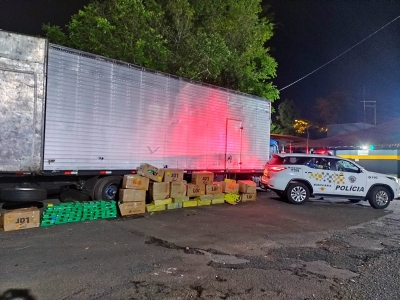 Polícia apreende mais uma tonelada de maconha em caminhão na SP-333, na região 