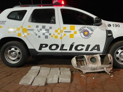 Jovens do Rio Grande do Norte são presos em Ourinhos, transportando 15 tijolos de skunk 