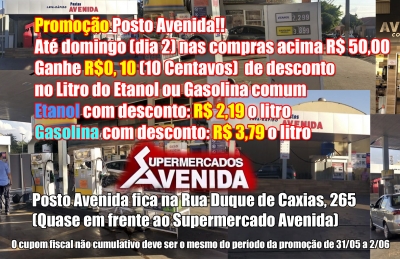 Posto Avenida faz promoção imperdível para este final de semana 