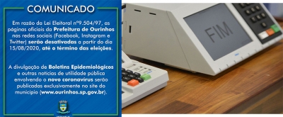 Prefeitura e Câmara de Ourinhos avisam que ficarão fora das redes sociais a partir desta sexta-feira