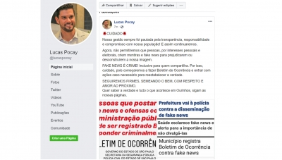 Prefeito Lucas afirma que fará BO contra “Fake News”, mas não detalha qual seria a notícia falsa 
