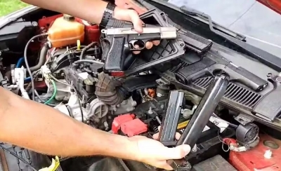 Casal da Bahia é flagrado com armas escondidas em capô de carro em rodovia de Ourinhos