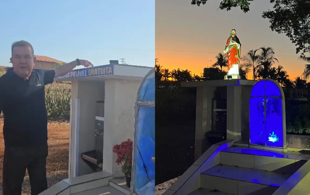  Imagem do Sagrado Coração de Jesus é furtada de indústria em Santa Cruz do Rio Pardo