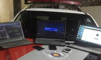 Força Tática recupera três notebooks e três celulares furtados em Ourinhos
