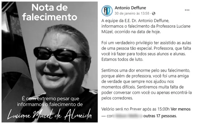 Professora é encontrada morta dentro de escola interior de SP