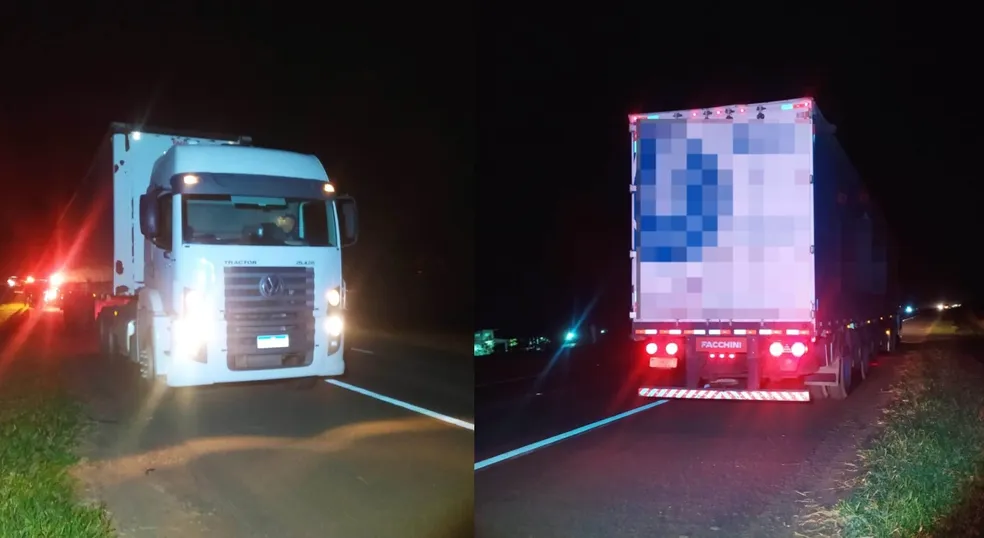 Homem é preso ao ser flagrado com caminhão roubado na região; criminosos mantiveram motoristas reféns