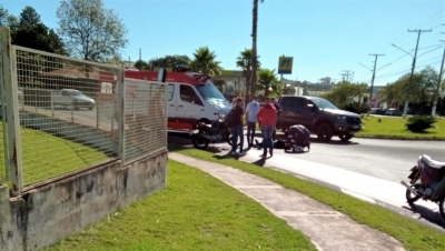 Motociclista fica ferido em acidente em Ourinhos