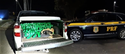 PRF apreende quase 300 kg de maconha na divisa de Ourinhos com o Paraná