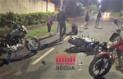 Acidente entre moto e carro é registrado em avenida de Ourinhos 