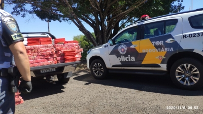 Polícia Rodoviária apreende maconha em caminhonete na SP-270 