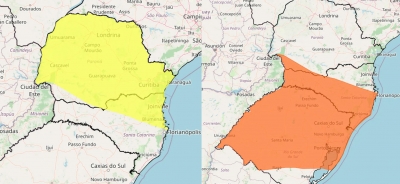 Paraná recebe alertas de tempestades e mudanças climáticas para sexta-feira, 29