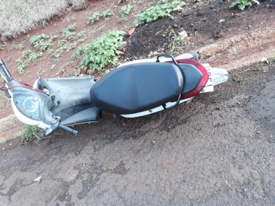 Jovem fica ferida em acidente de moto em Ourinhos 
