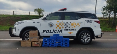 Homem é preso com mais de 58 quilos maconha em rodovia em Santa Cruz do Rio Pardo