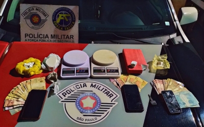 Trio é preso com grande quantidade de drogas no Jardim São Carlos em Ourinhos 