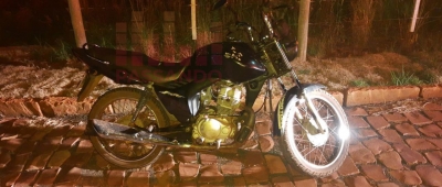 Jovem é preso em flagrante acusado de furto de motocicleta em Santa Cruz do Rio Pardo