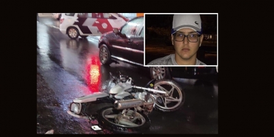 Motociclista de 20 anos morre após bater na traseira de carro e ser arremessado na região 