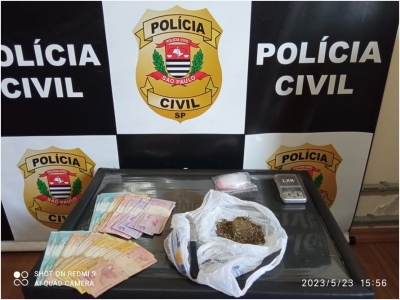 Homem é preso por tráfico de drogas em Ourinhos após investigação da Polícia Civil