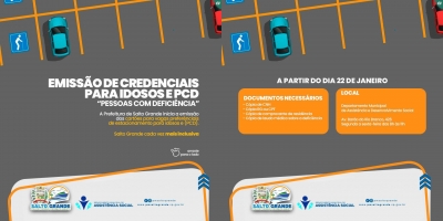 Salto Grande inicia cadastro para vagas de estacionamento exclusivas para idosos e pessoas com deficiência