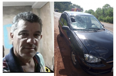 Homem de 54 anos morre atropelado na BR-369 em Bandeirantes