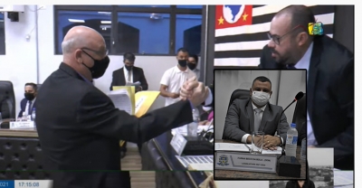 Tasca toma posse como vereador e Fernando Rosini “Beco da Bola” assume a vice-presidência da Câmara Municipal de Ourinhos