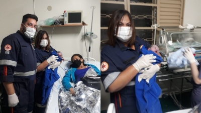 Técnica de enfermagem faz parto de bebê prematuro dentro de ambulância na região 