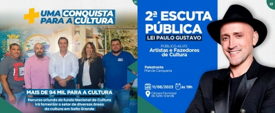 Salto Grande celebra conquista de R$ 94.991,81 para investir em projetos culturais 