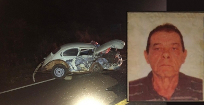 Idoso morre em colisão lateral em rodovia da região 