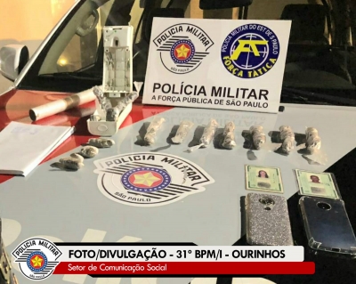 Casal é detido com drogas em Chavantes 