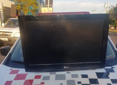 Polícia Miliar recupera televisão furtada em Ourinhos