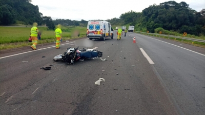 Motociclista morre após acidente com outros três veículos na Castello Branco na região