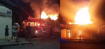 Incêndio em residência mobiliza bombeiros na Vila Perino em Ourinhos