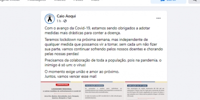 Tupã e mais sete cidades da região anunciam Lockdown Regional