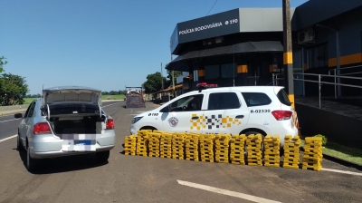 Polícia Militar Rodoviária apreende vários tabletes de maconha na região