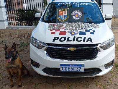 Homem de 22 anos é preso por tráfico de drogas em Santa Cruz do Rio Pardo